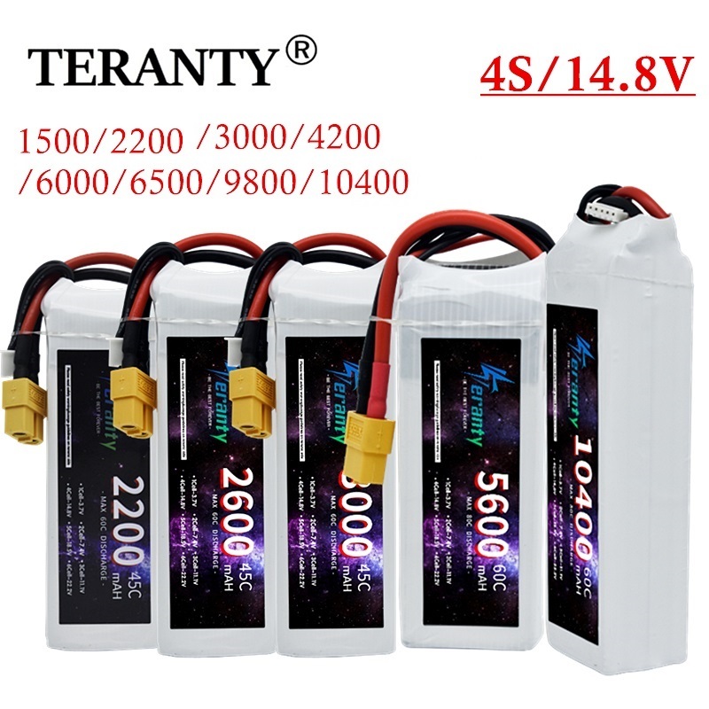 4S Lipo Battery 14.8V 6000Mah - Akumulator LiPo RC 14.8V 4S 1500mAh
