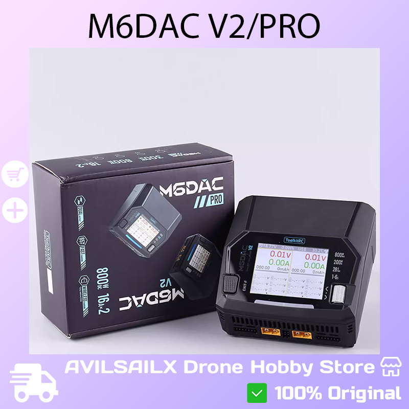Toolkitrc M6Dac Smart Charger - ToolkitRC M6DAC V2 / Pro Dwukanałowa