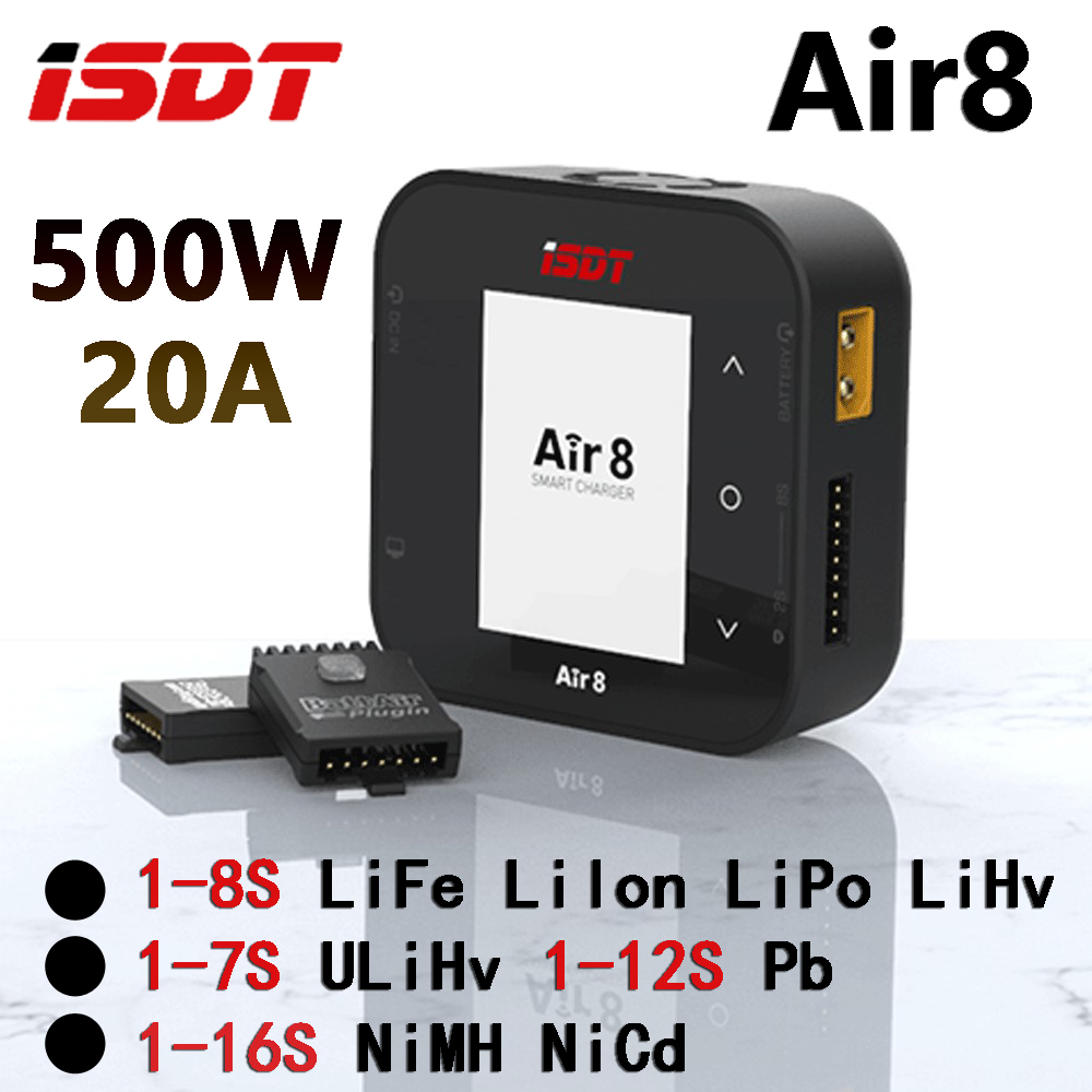 Isdt Air8 8S Lipo Charger - ISDT Air8 DC 500W Inteligentna Ładowarka