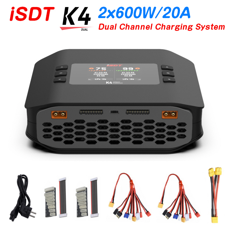 Inteligentna ładowarka do akum – Isdt K4 Dual Lipo Charger recenzja i cena