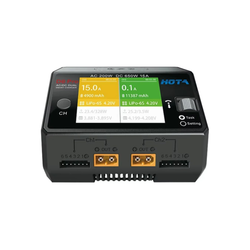 Ładowarka do akumulatorów SNQP – Hota D6 Pro Dual Lipo Charger recenzja i cena