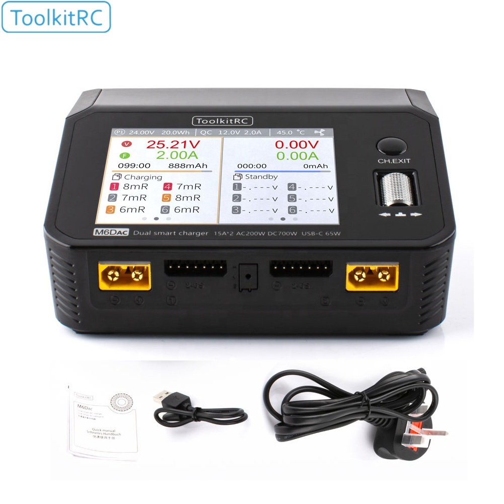 Toolkitrc M6DAC 350W X 2 USB-C – Toolkitrc M6Dac Smart Charger recenzja i cena