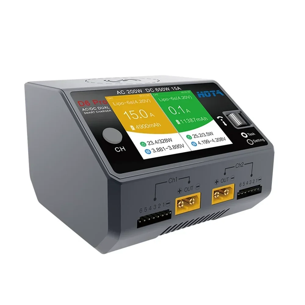 HOTA D6 Pro Dwukanałowa Inteli – Hota D6 Pro Dual Lipo Charger recenzja i cena