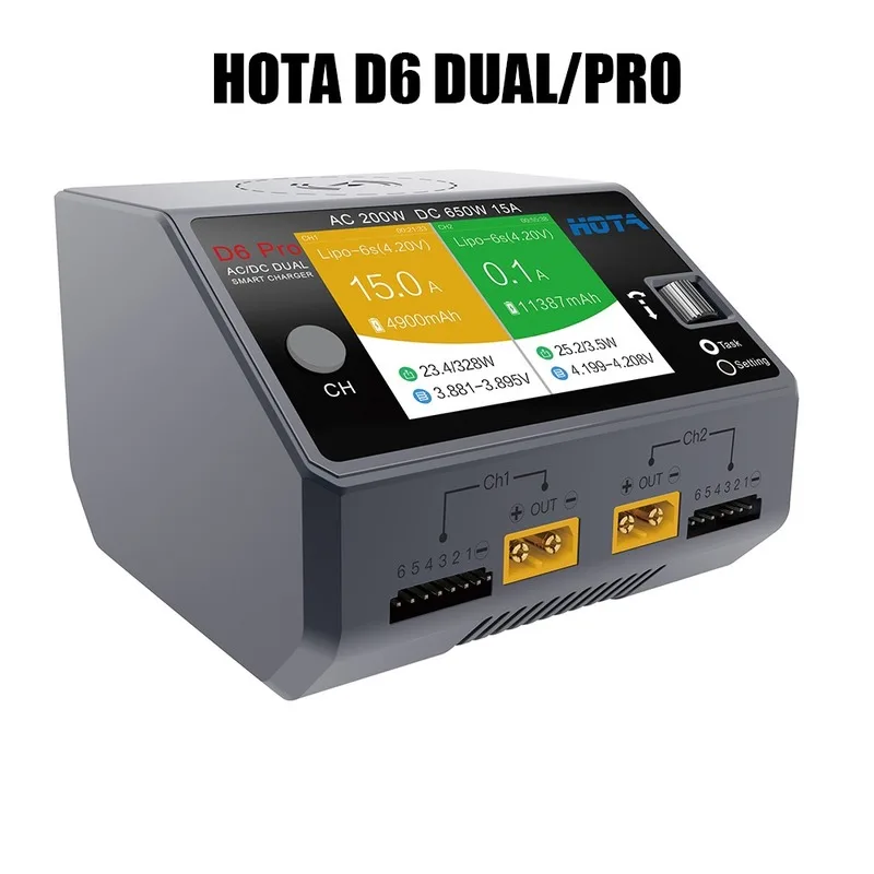 Hota D6 podwójna/Pro inteligen – Hota D6 Pro Dual Lipo Charger recenzja i cena