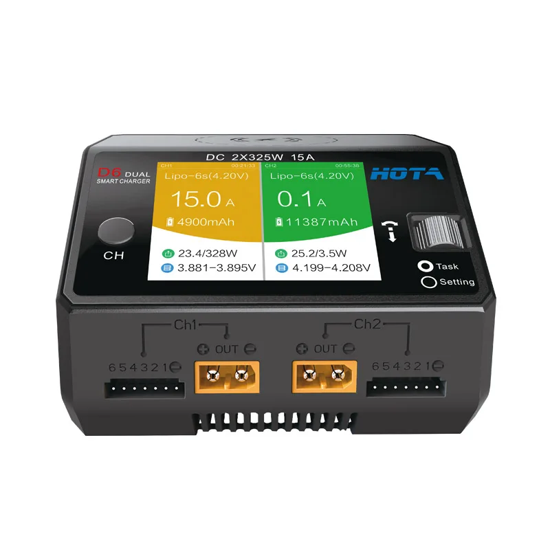 Hota D6 podwójna/Pro inteligen – Hota D6 Pro Dual Lipo Charger recenzja i cena