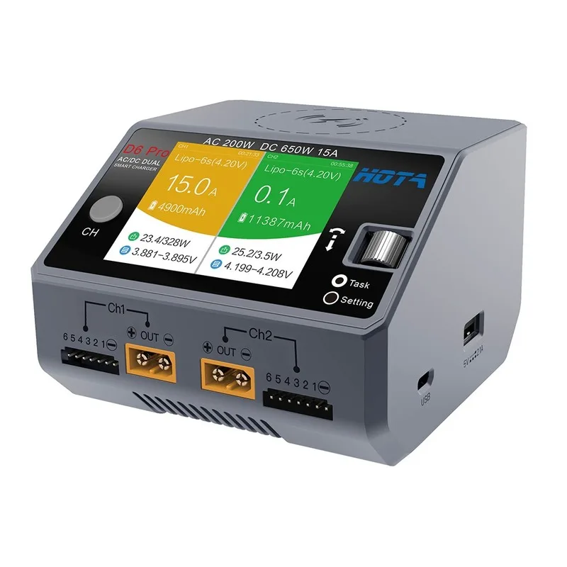 Hota D6 podwójna/Pro inteligen – Hota D6 Pro Dual Lipo Charger recenzja i cena