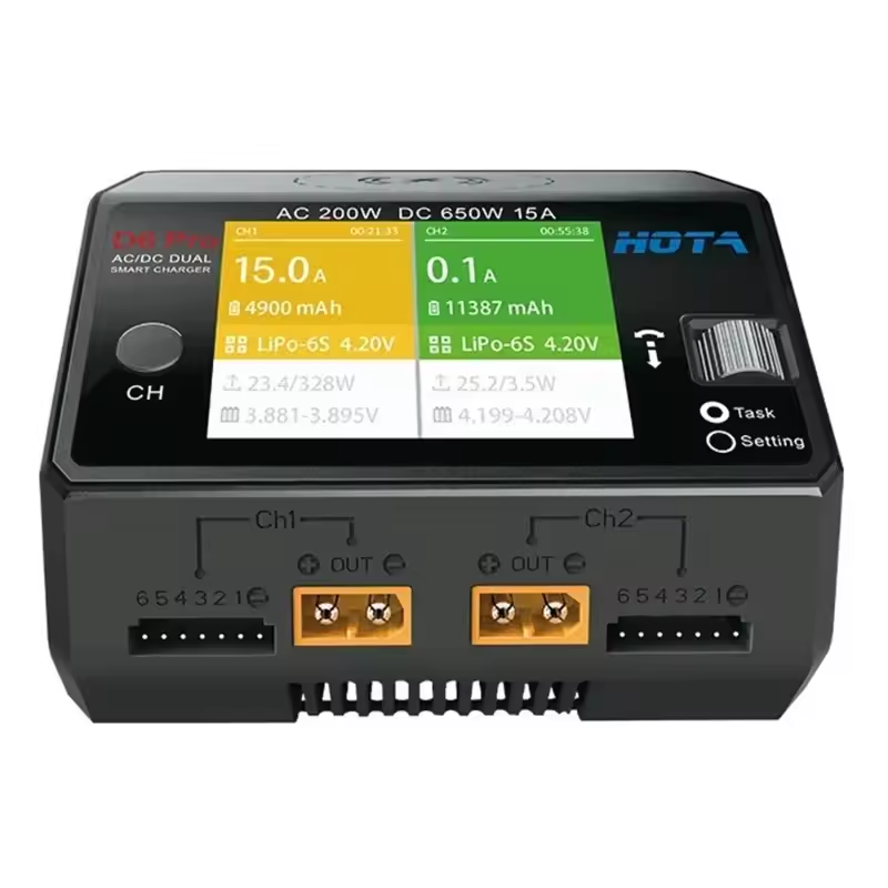 Oryginalna ładowarka HOTA D6 P – Hota D6 Pro Dual Lipo Charger recenzja i cena