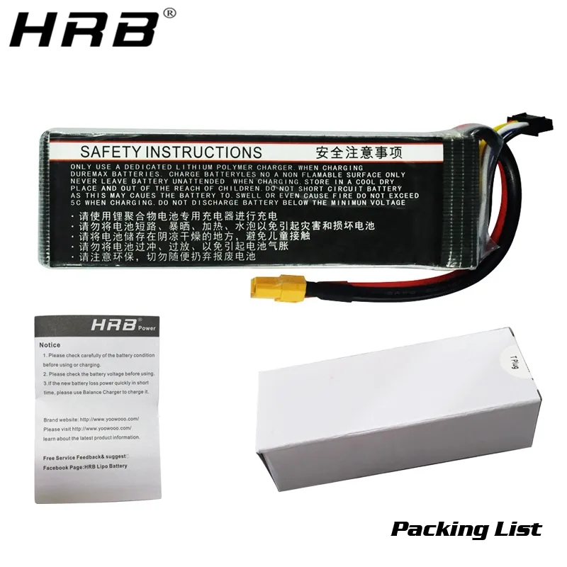 Akumulator Lipo HRB 6S 22.2V 5 – 6S Lipo Battery 22.2V 5000Mah recenzja i cena
