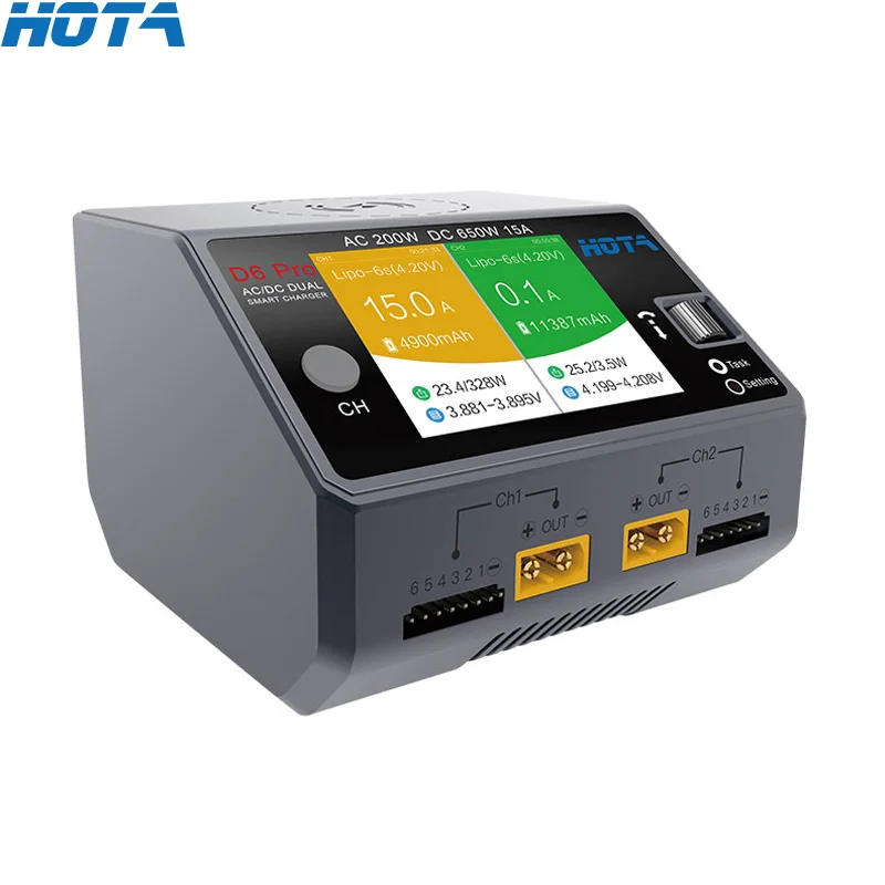 HOTA D6 Pro AC 200W DC 2x325W  – Hota D6 Pro Dual Lipo Charger recenzja i cena