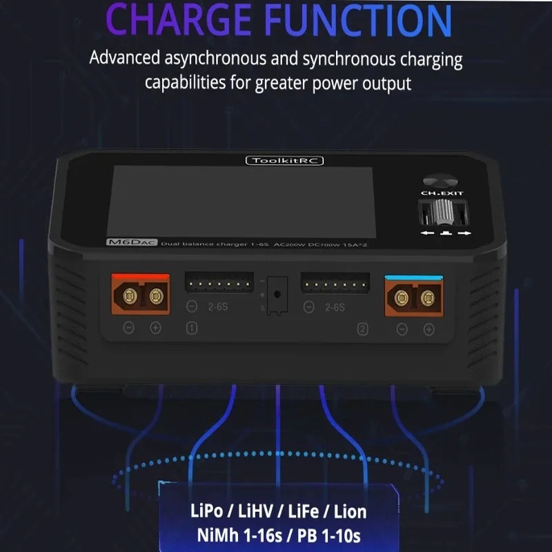 ToolkitRC M6DAC Dwukanałowa In – Toolkitrc M6Dac Smart Charger recenzja i cena