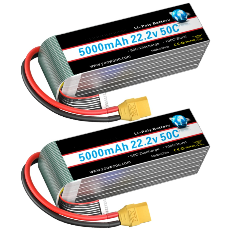 2 SZT. Akumulator Lipo 6S 22.2 – 6S Lipo Battery 22.2V 5000Mah recenzja i cena