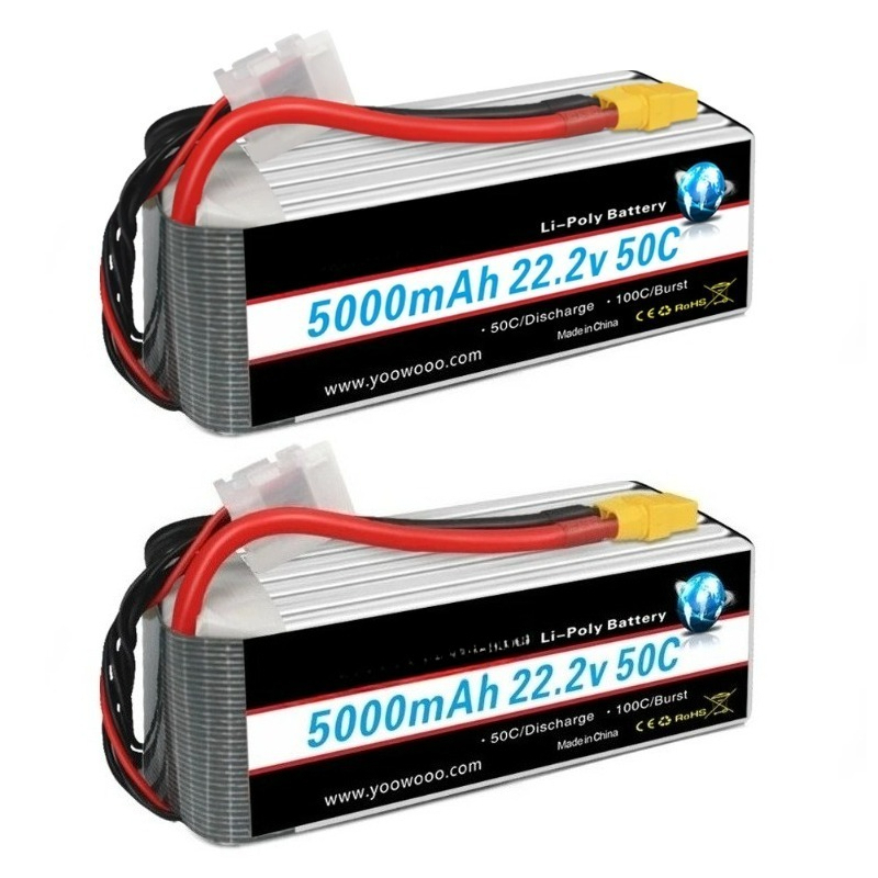 2 SZT. Akumulator Lipo 6S 22.2 – 6S Lipo Battery 22.2V 5000Mah recenzja i cena